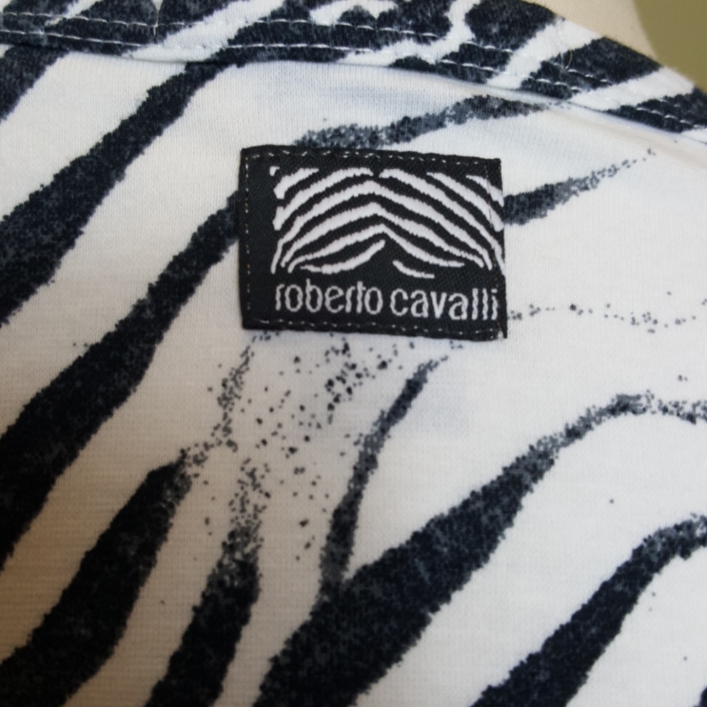 Roberto Cavalli men's cotton short sleeve shirt - Picture 6 of 8